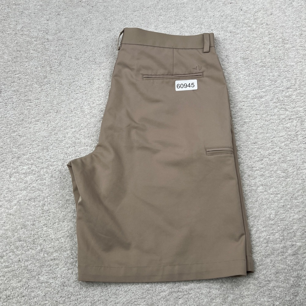 Pebble Beach Mens Tan Performance‎ Golf Shorts Size 36 Side Zip Pocket Khaki - Picture 14 of 14